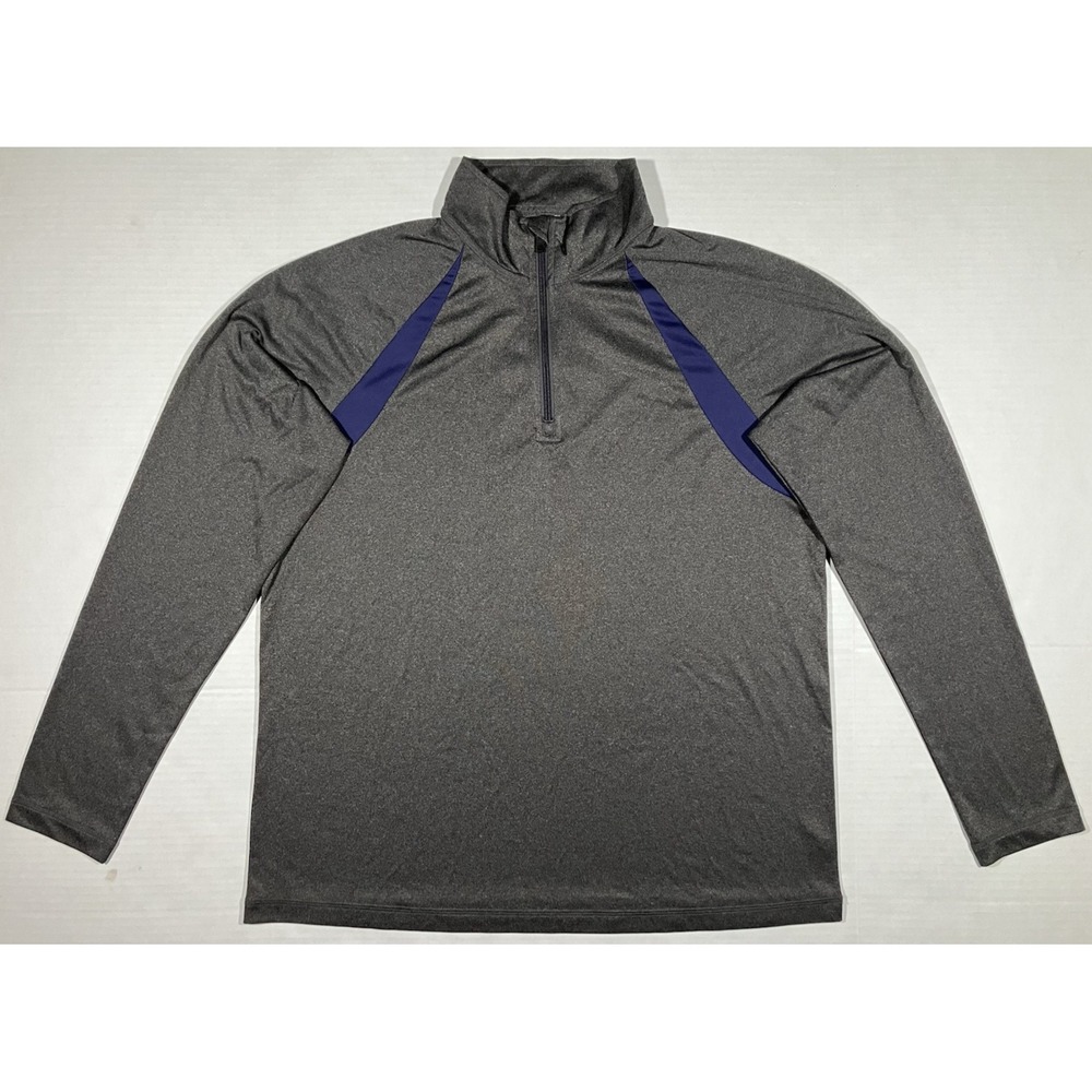ALO Shirt 1/4 Zip Yoga Pullover Gray Long Sleeve Activewear Mens Size XL